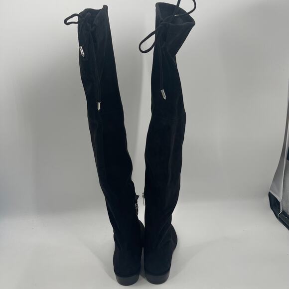NEW MARC FISHER Boots Size 7 Humor Over the Knee Black Faux Suede NWOT - Picture 5 of 16